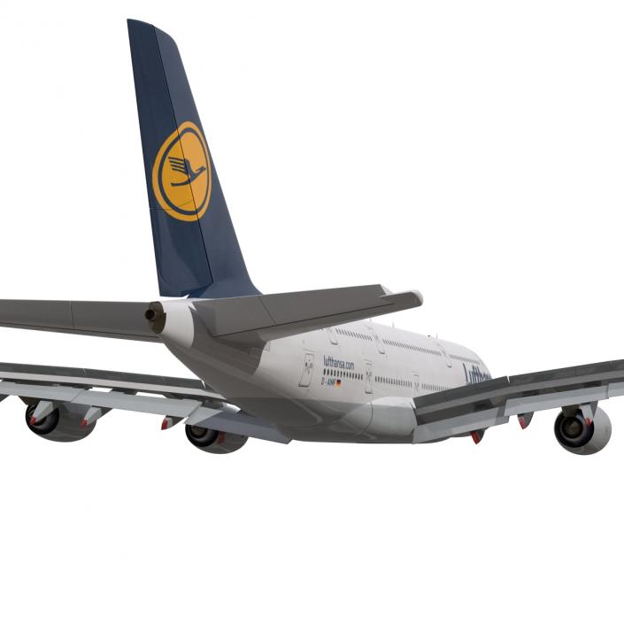 3D model Airbus A380-900 Lufthansa