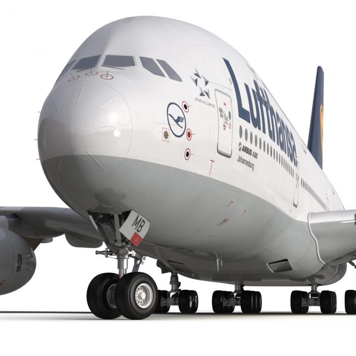 3D model Airbus A380-900 Lufthansa