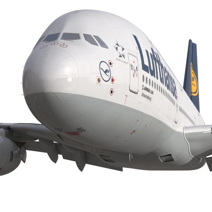 3D model Airbus A380-900 Lufthansa