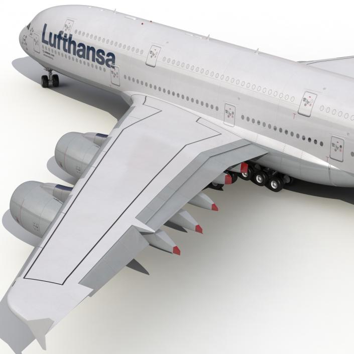 3D model Airbus A380-900 Lufthansa