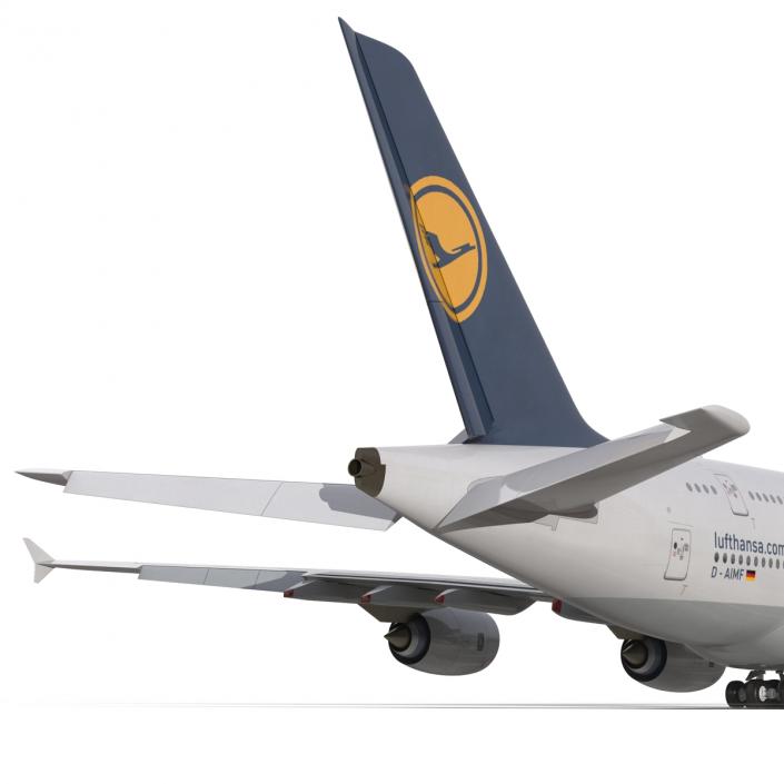 3D model Airbus A380-900 Lufthansa