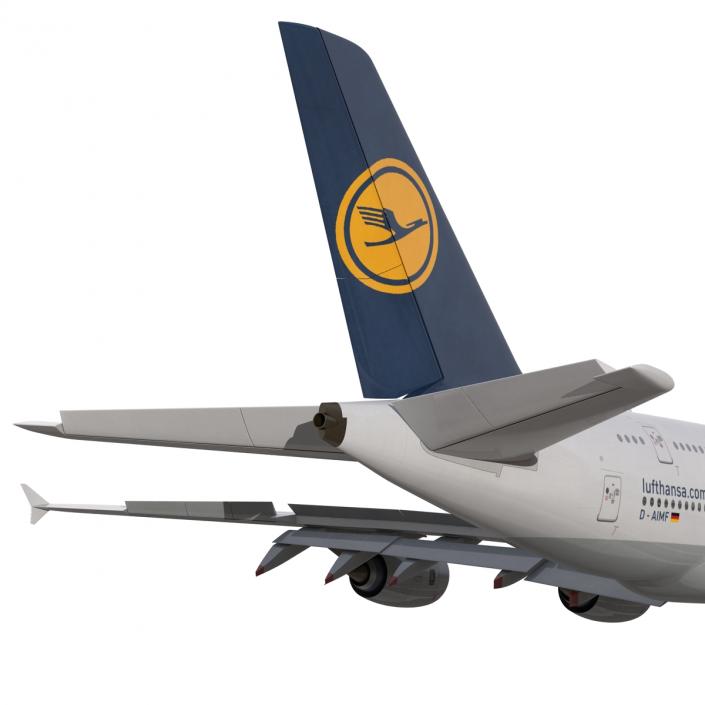 3D model Airbus A380-900 Lufthansa