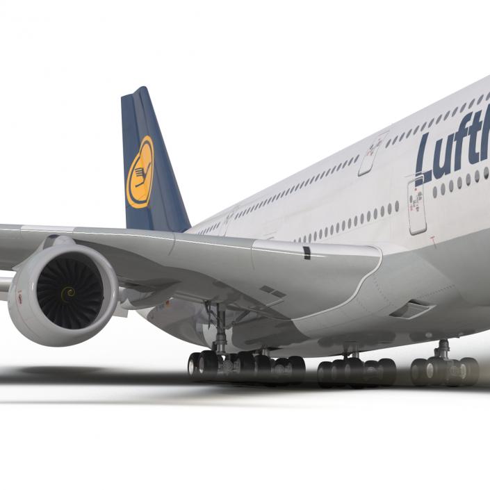 3D model Airbus A380-900 Lufthansa