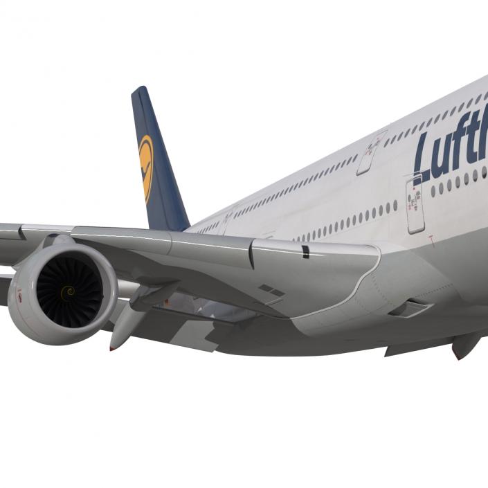 3D model Airbus A380-900 Lufthansa