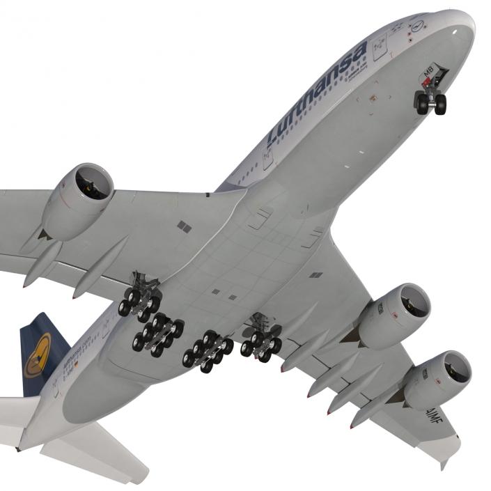 3D model Airbus A380-900 Lufthansa