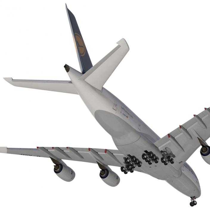 3D model Airbus A380-900 Lufthansa