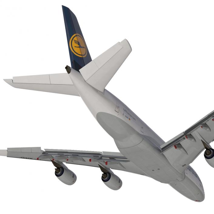 3D model Airbus A380-900 Lufthansa