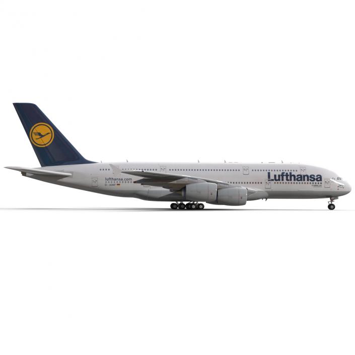 3D model Airbus A380-900 Lufthansa