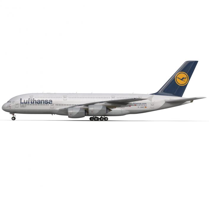 3D model Airbus A380-900 Lufthansa