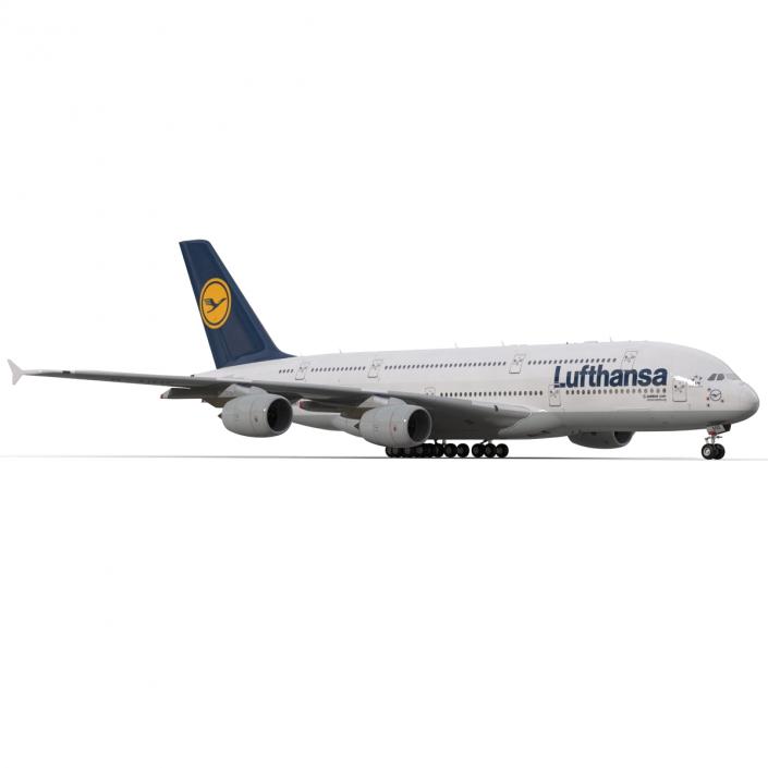 3D model Airbus A380-900 Lufthansa