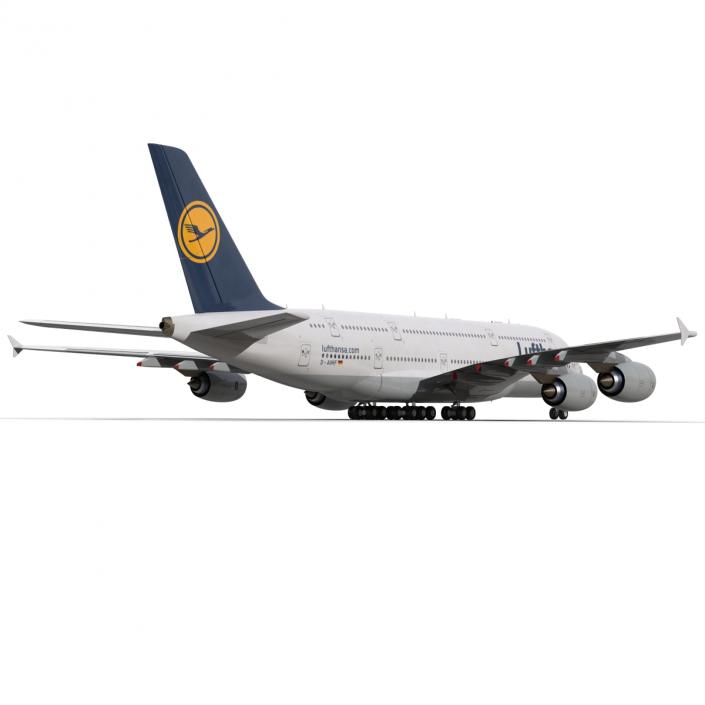 3D model Airbus A380-900 Lufthansa