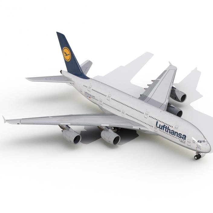 3D model Airbus A380-900 Lufthansa