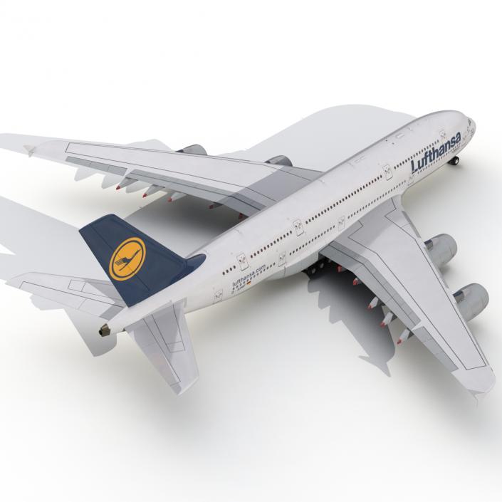 3D model Airbus A380-900 Lufthansa