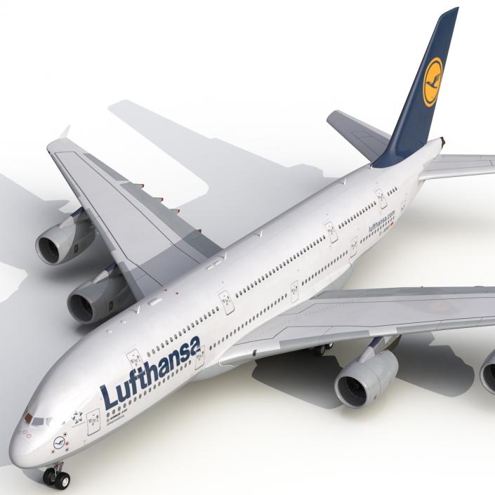 3D model Airbus A380-900 Lufthansa