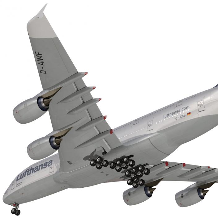 3D model Airbus A380-900 Lufthansa