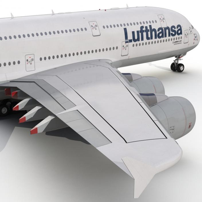 3D model Airbus A380-900 Lufthansa