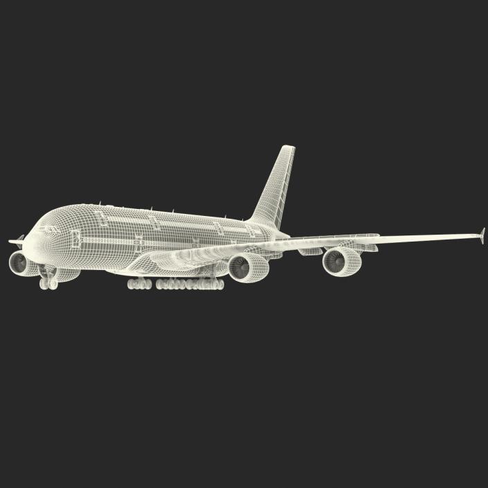 3D model Airbus A380-900 Lufthansa