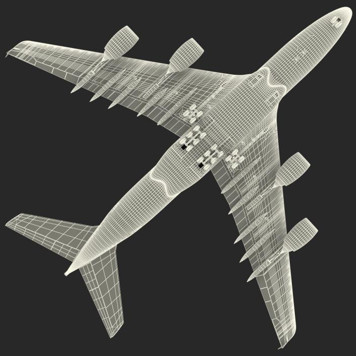 3D model Airbus A380-900 Lufthansa