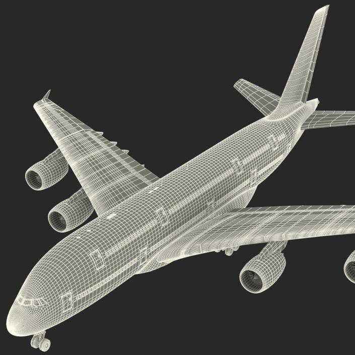 3D model Airbus A380-900 Lufthansa