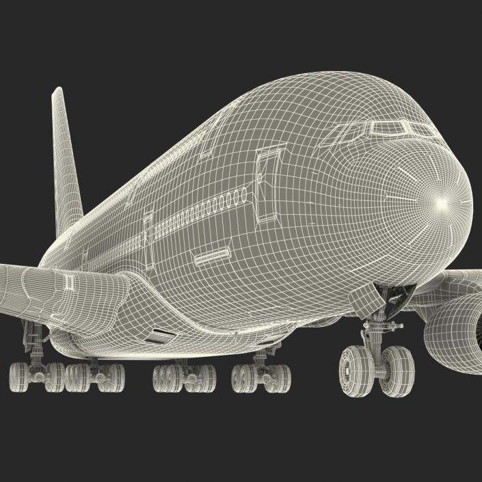 3D model Airbus A380-900 Lufthansa