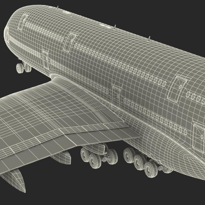 3D model Airbus A380-900 Lufthansa