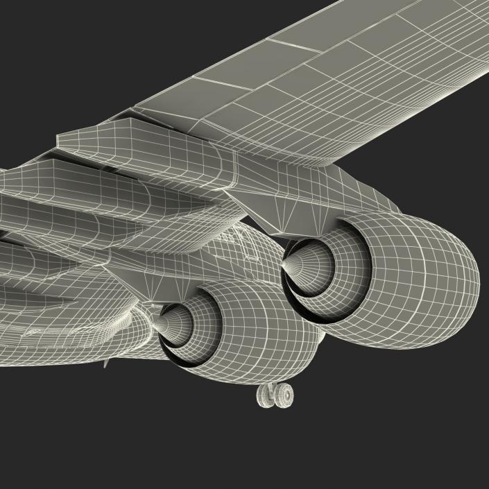 3D model Airbus A380-900 Lufthansa