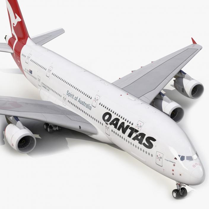 Airbus A380-900 Qantas 3D