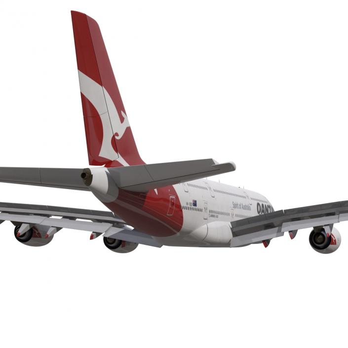 Airbus A380-900 Qantas 3D