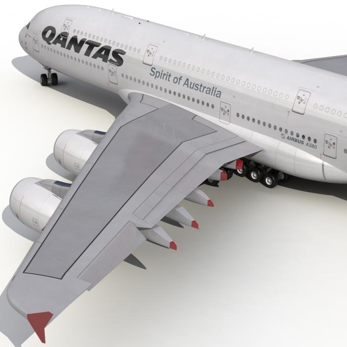 Airbus A380-900 Qantas 3D