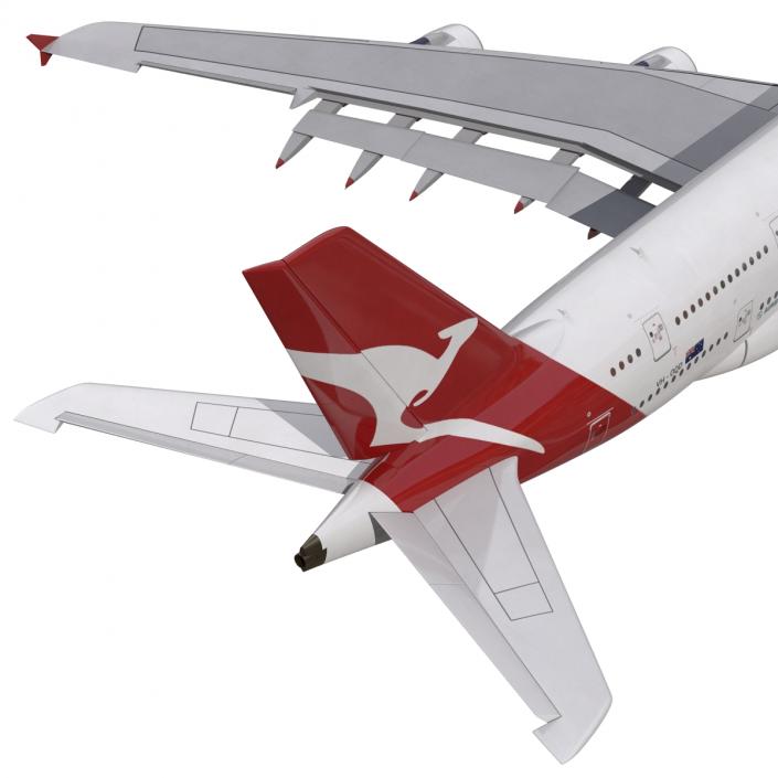 Airbus A380-900 Qantas 3D