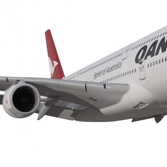 Airbus A380-900 Qantas 3D