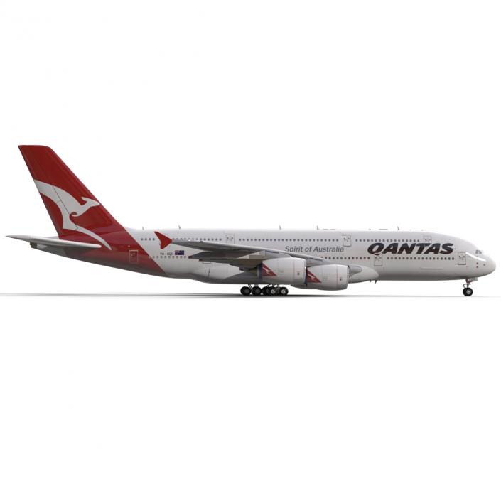 Airbus A380-900 Qantas 3D