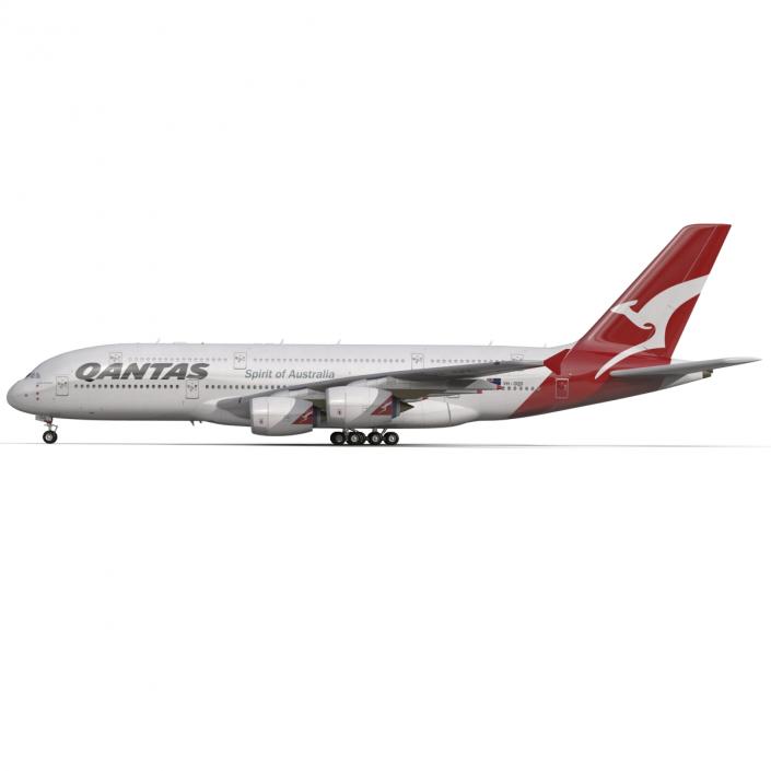 Airbus A380-900 Qantas 3D