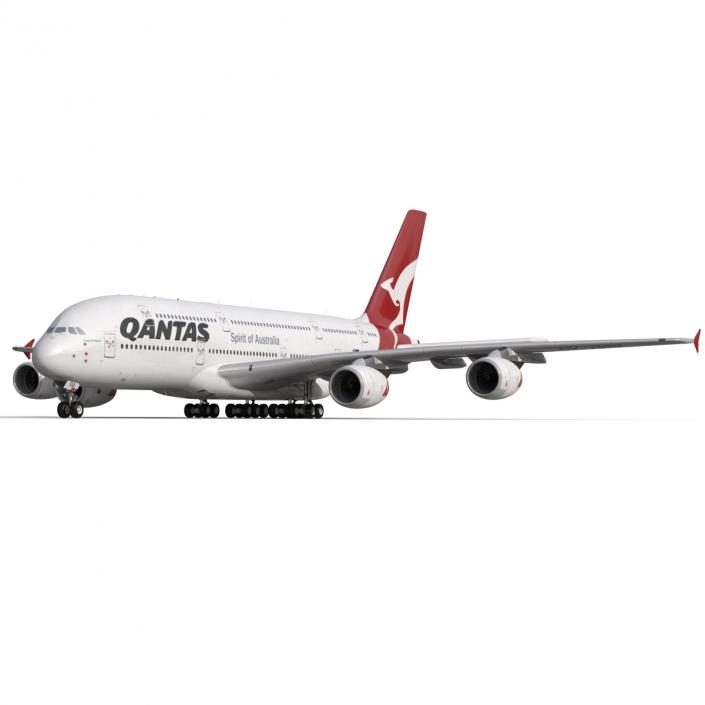 Airbus A380-900 Qantas 3D