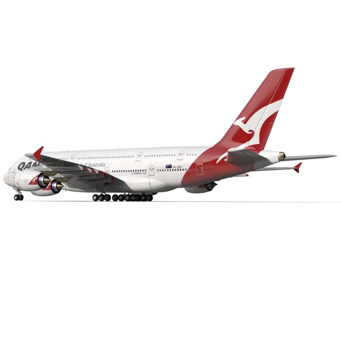 Airbus A380-900 Qantas 3D