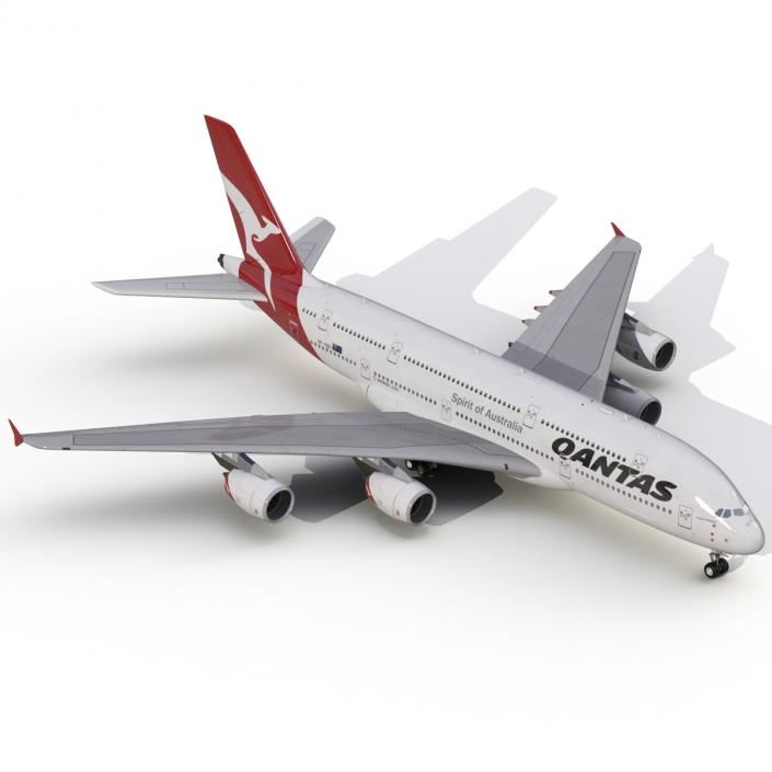 Airbus A380-900 Qantas 3D