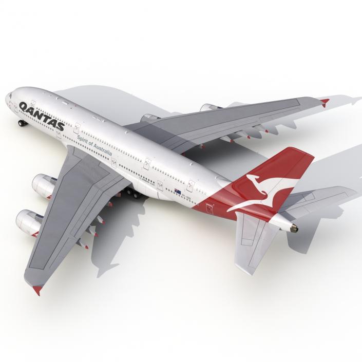 Airbus A380-900 Qantas 3D