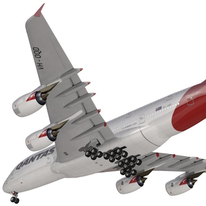 Airbus A380-900 Qantas 3D