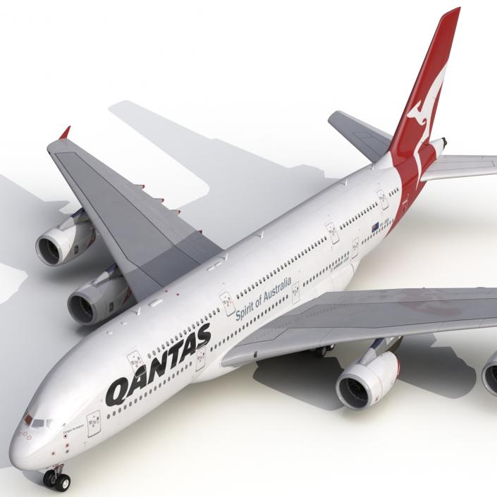 Airbus A380-900 Qantas 3D