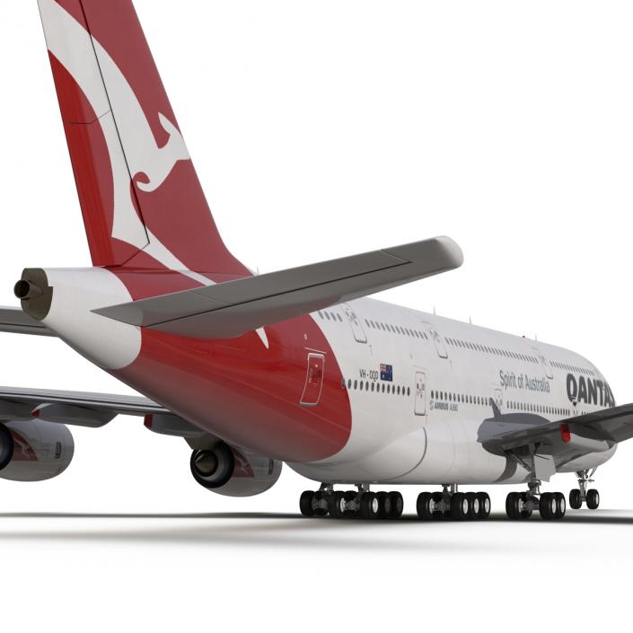 Airbus A380-900 Qantas 3D