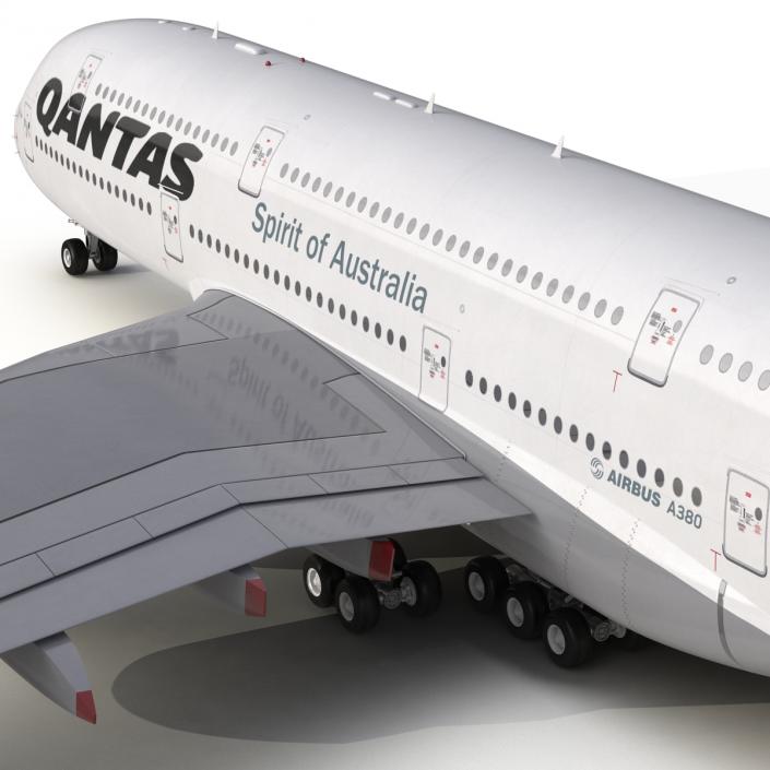 Airbus A380-900 Qantas 3D