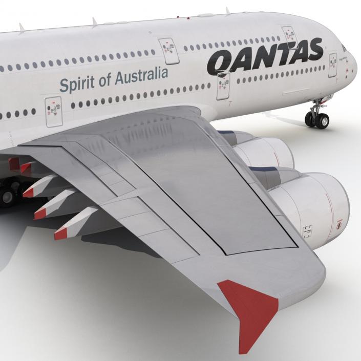 Airbus A380-900 Qantas 3D