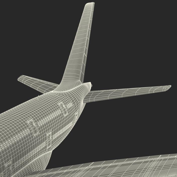 Airbus A380-900 Qantas Rigged 3D model