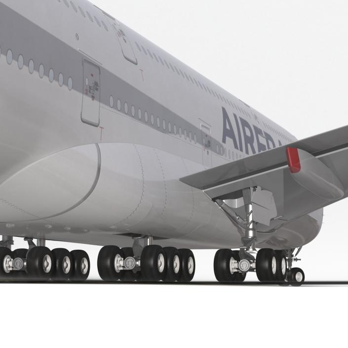 3D Airbus A380-900 Air France Rigged model