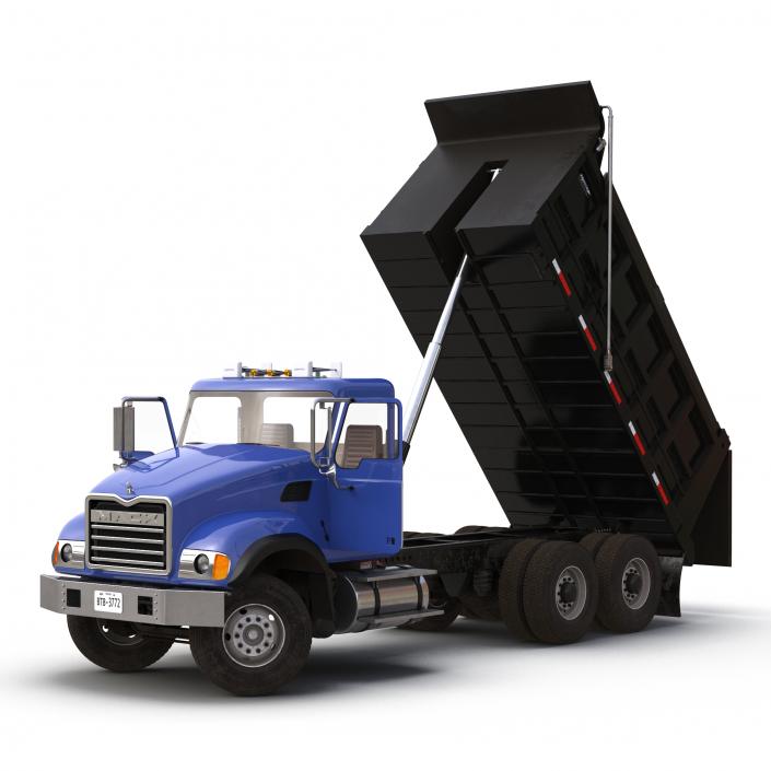 Dump Truck Mack Rigged 3D