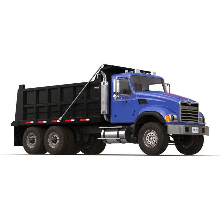 Dump Truck Mack Rigged 3D