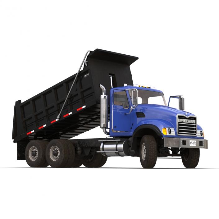 Dump Truck Mack Rigged 3D