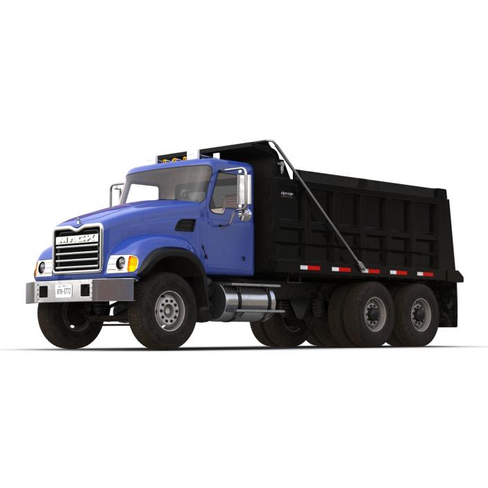 Dump Truck Mack Rigged 3D