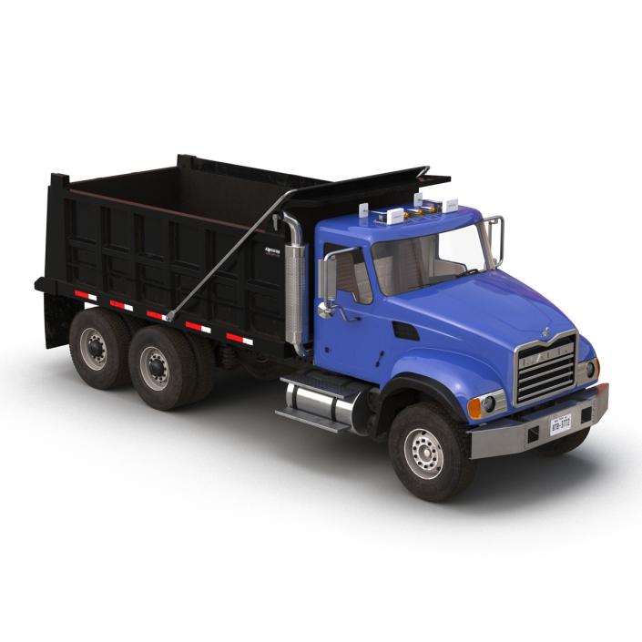 Dump Truck Mack Rigged 3D