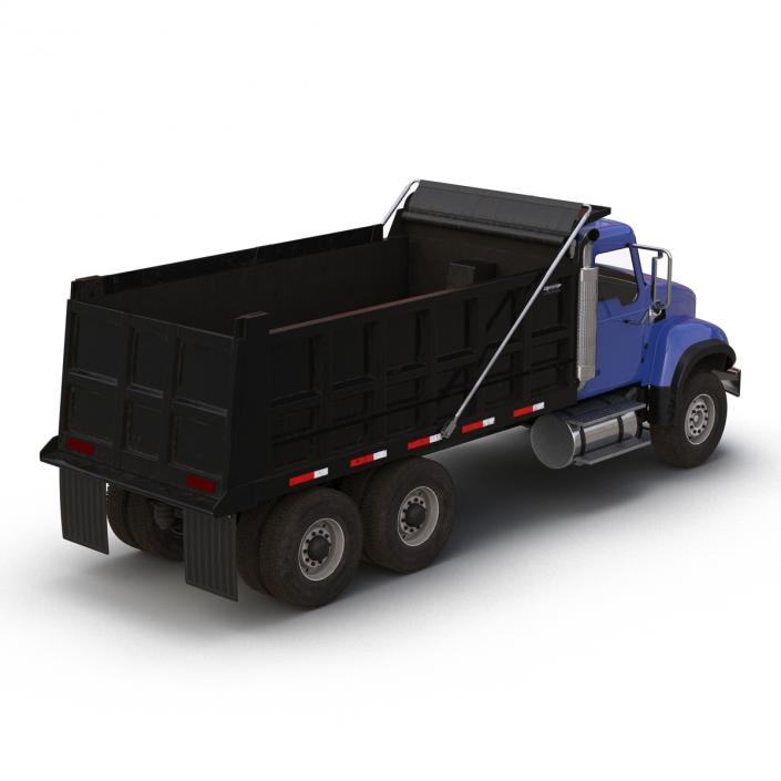 Dump Truck Mack Rigged 3D